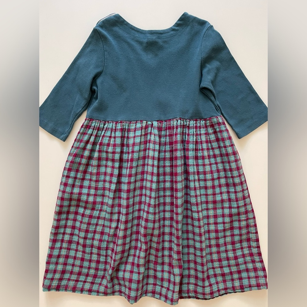 Sailor Rose Girls’ Green Plaid Baker Island Dress - Picture 2 of 8